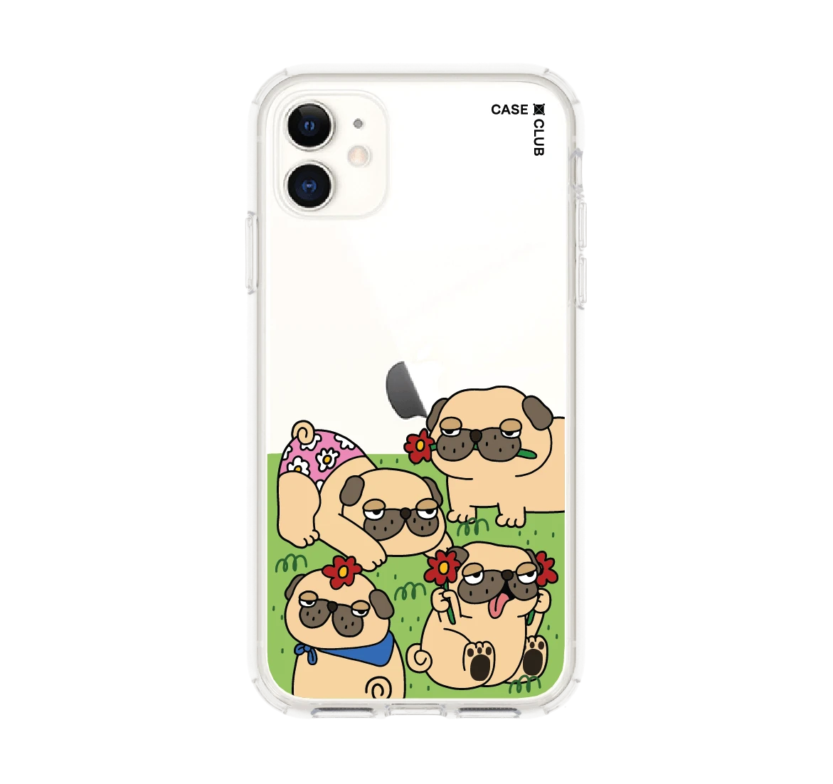 เคสใส iphone 11 หมาปั๊กในสวนหลังบ้าน